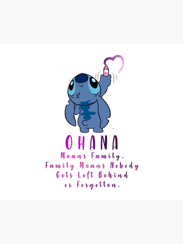Lilo and Stitch Ohana Throw Blanket