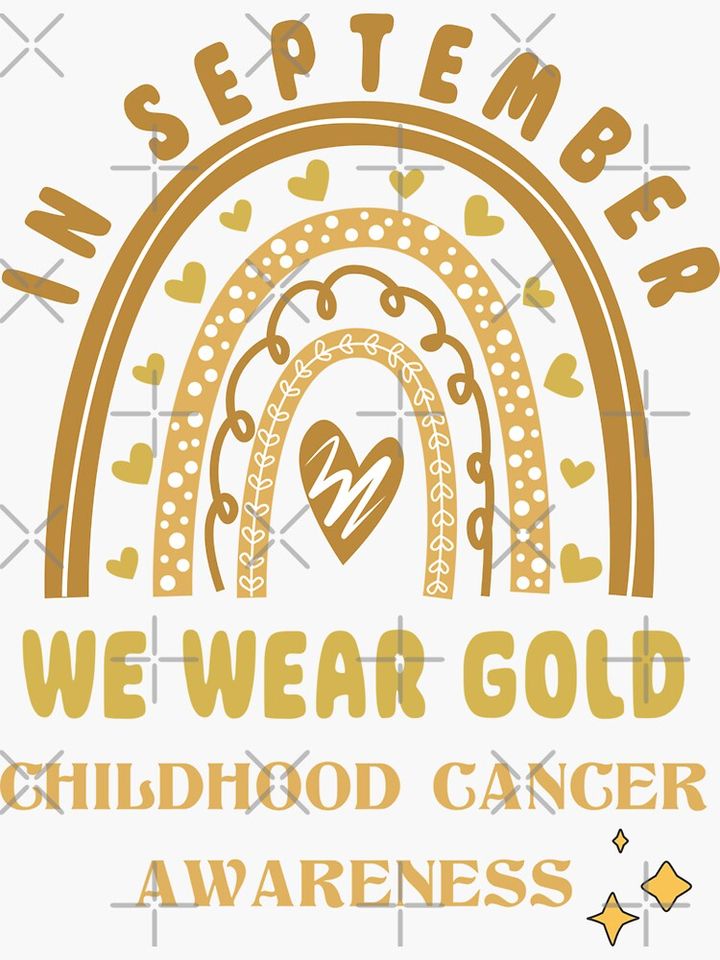 Childhood Cancer Awareness, in September Sticker