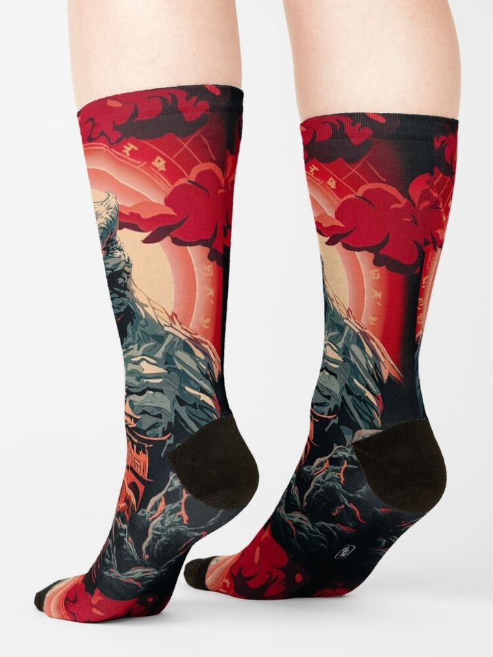 god zilla Socks