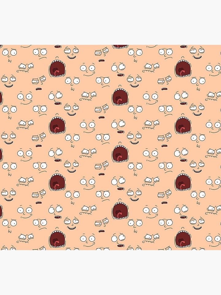Rickandmorty Faces Socks