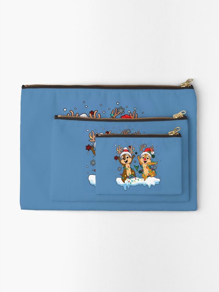 Disney Chip and Dale Christmas Makeup Bag