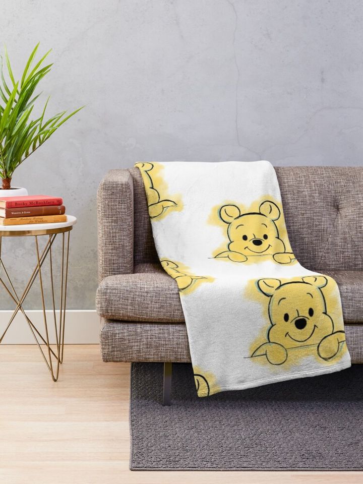 Peek-a-pooh Throw Blanket