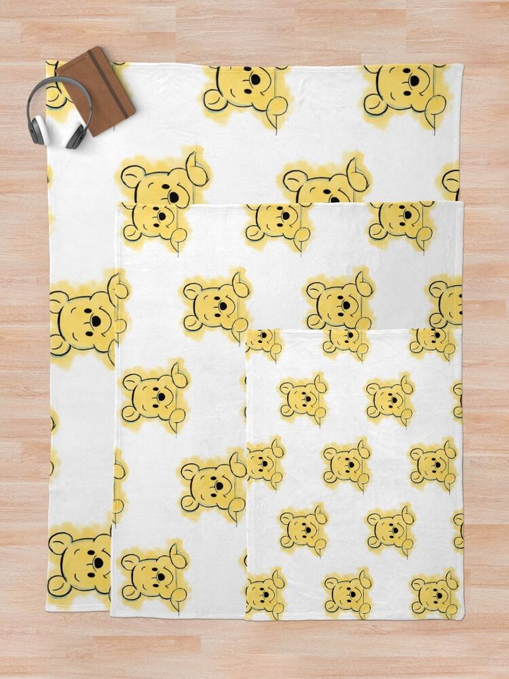 Peek-a-pooh Throw Blanket