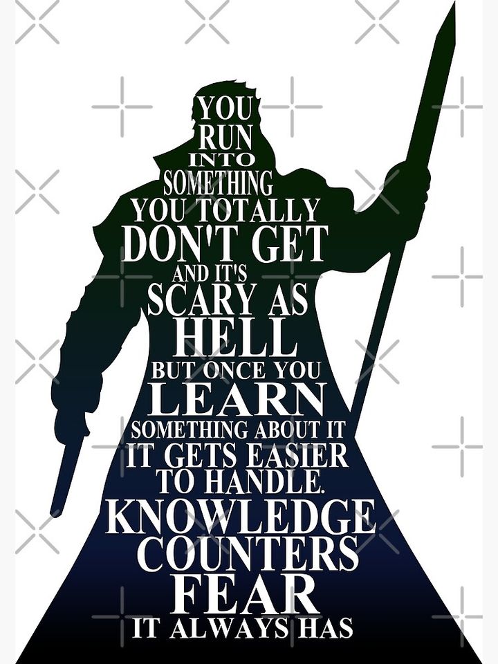 Knowledge Counters Fear Premium Matte Vertical Poster