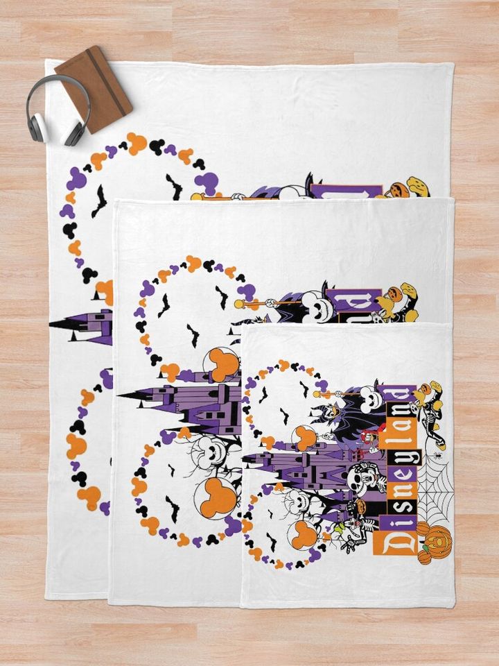 Disney Mickey And Friends Halloween Throw Blanket