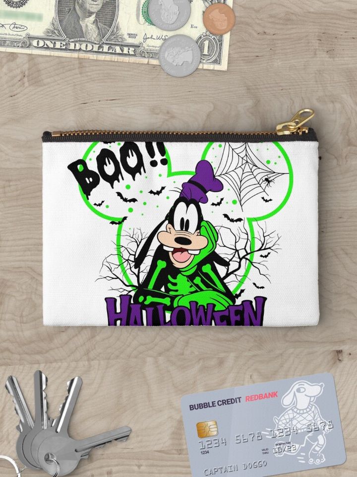 Retro Disney Halloween Dog Makeup Bag
