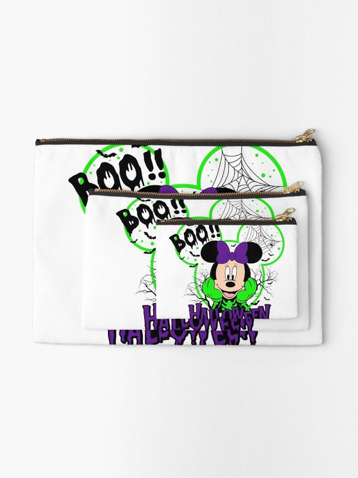 Retro Disney Halloween Cosmetic Bag, Halloween Cosmetic Bag