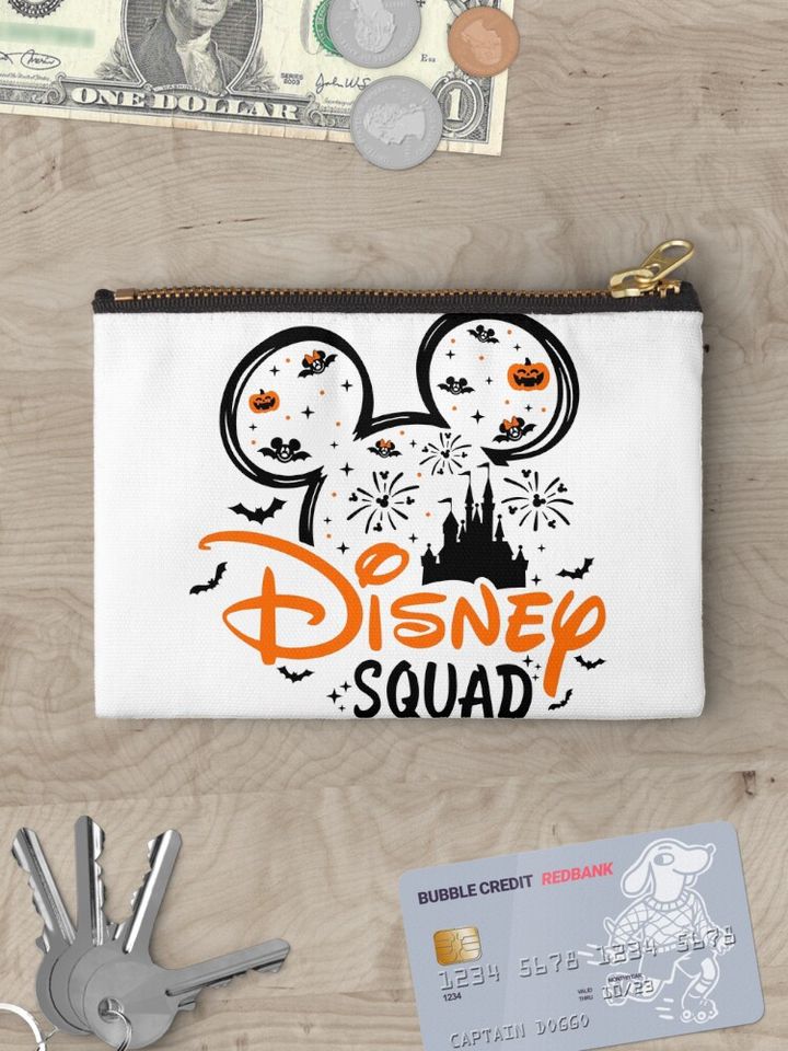 Retro Disney Halloween Cosmetic Bag, Halloween Cosmetic Bag