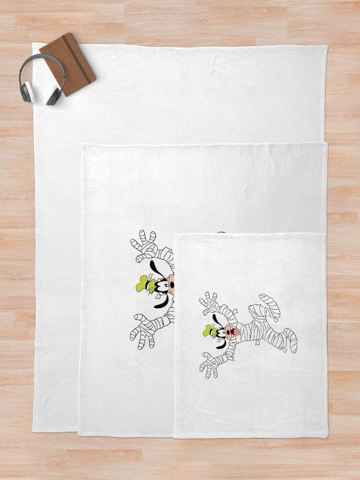 Disney Goofy Mummy Halloween Throw Blanket
