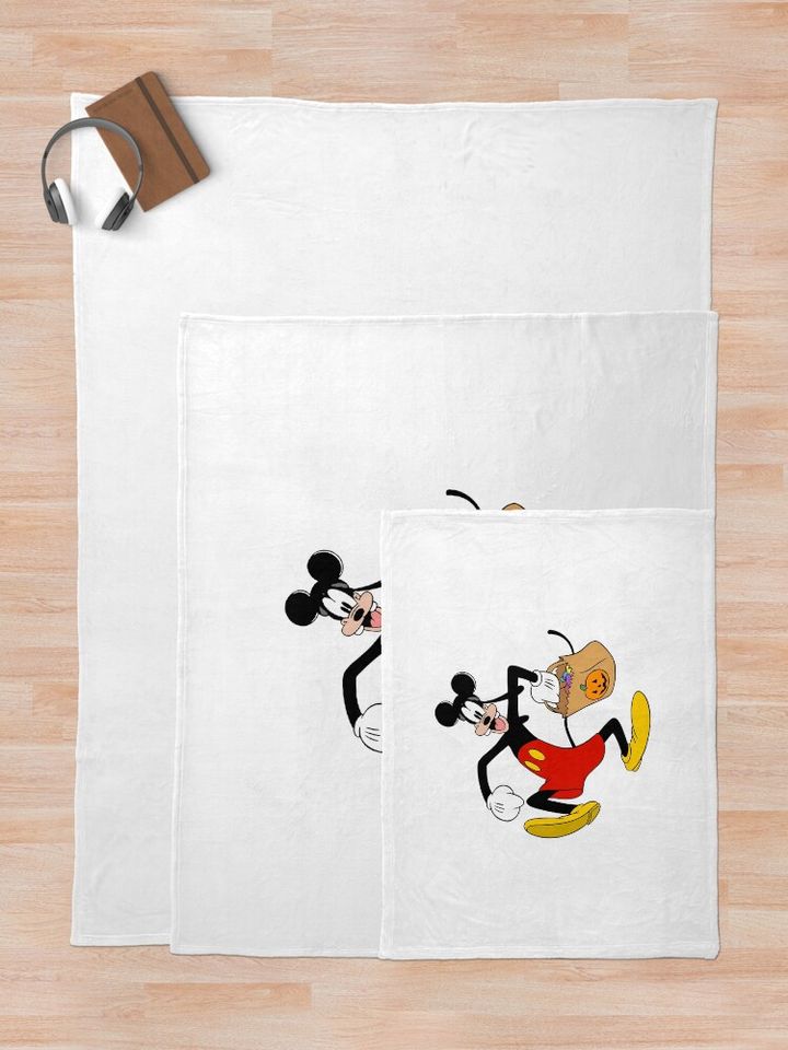 Disney Goofy Cosplay Mickey Halloween Throw Blanket