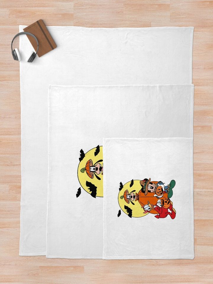Disney Mickey And Friends Halloween Throw Blanket
