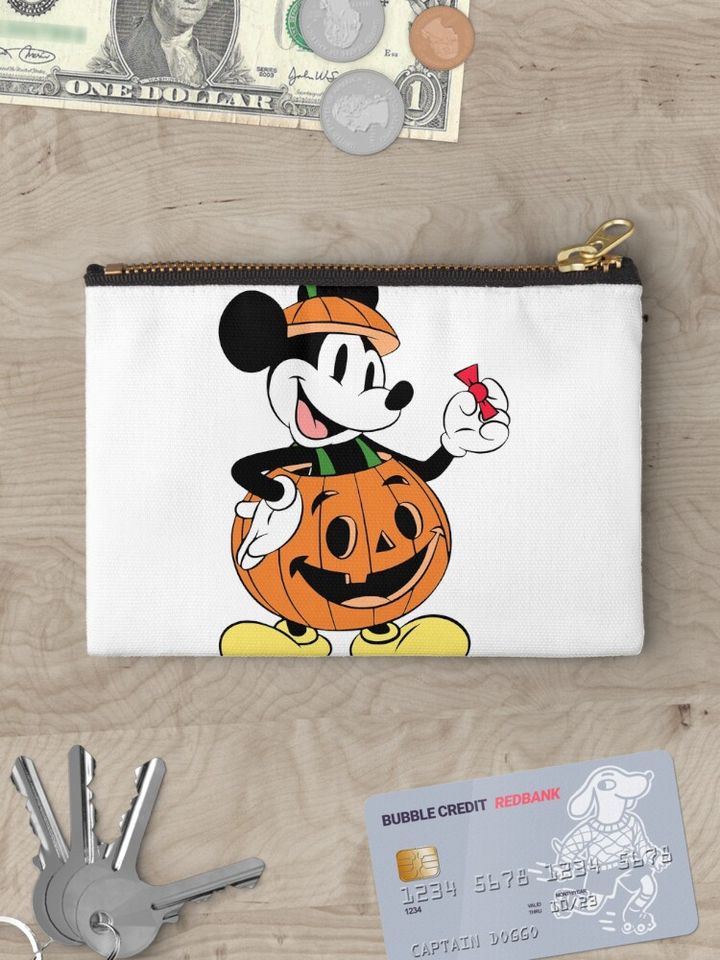 Retro Disney Halloween Cosmetic Bag, Halloween Cosmetic Bag