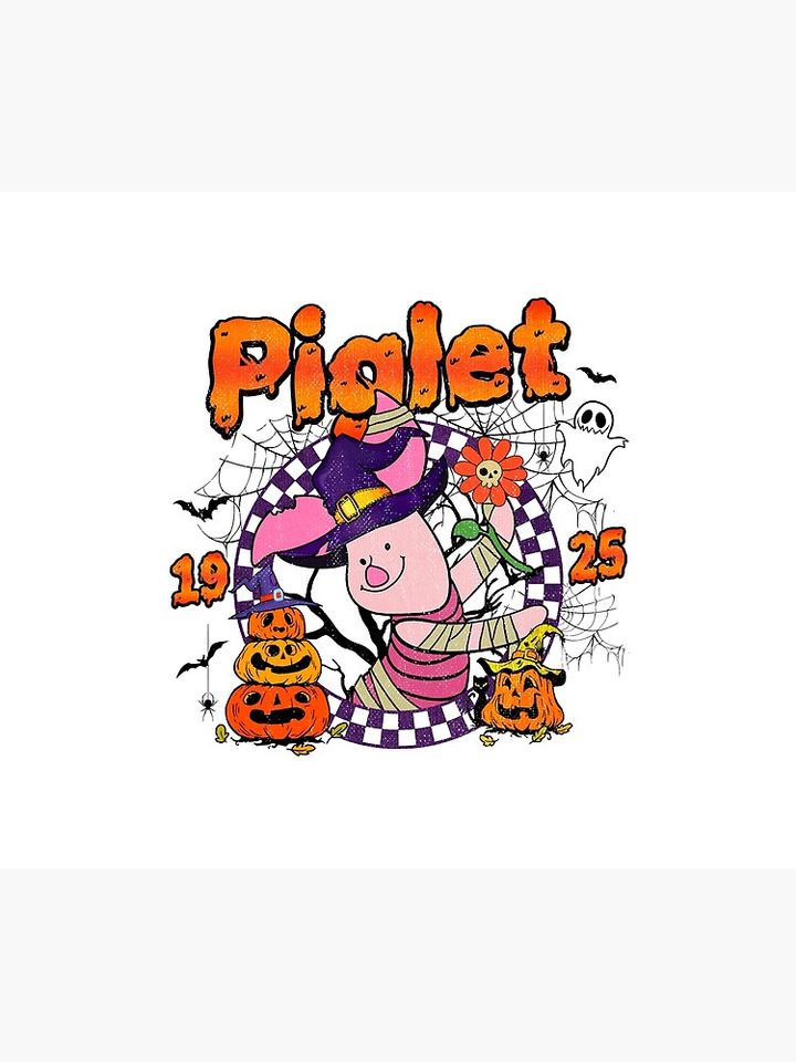 Disney Winnie The Pooh Piglet Halloween Throw Blanket