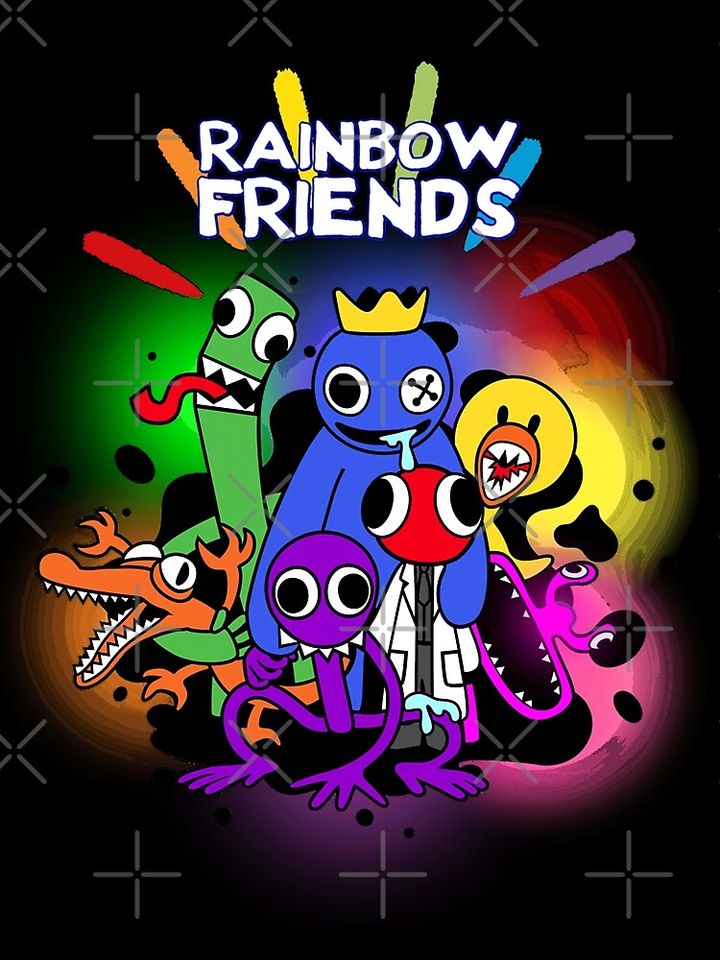 Rainbow Friends Hug it Out Colors Poster