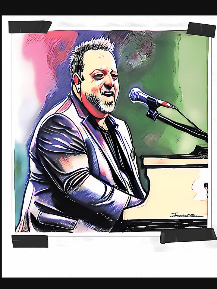 Billy Joel and His Piano Pullover Hoodie