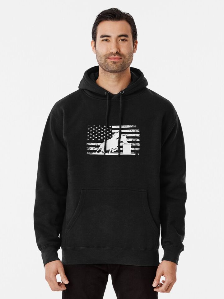 Barrel racing horse Pullover Hoodie