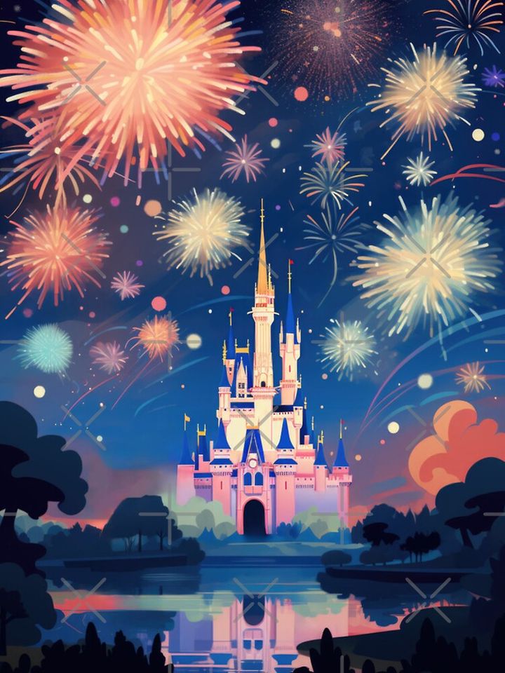 Disney Castle Fireworks iPhone Case