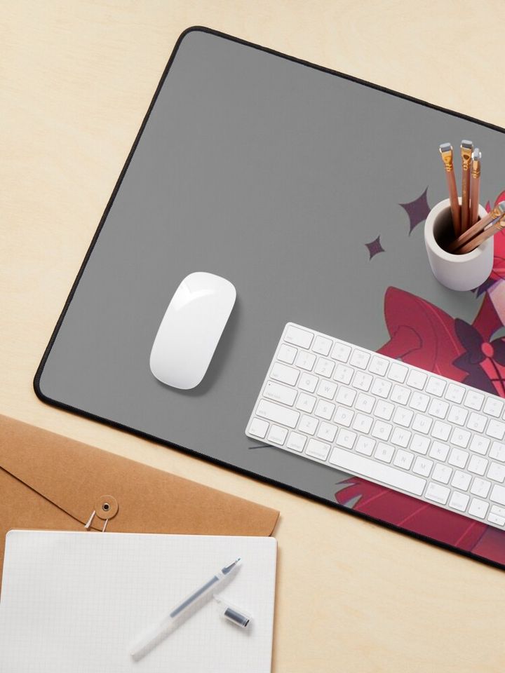 Alastor Hazbin Hotel Desk Mat, Hazbin Hotel Decor