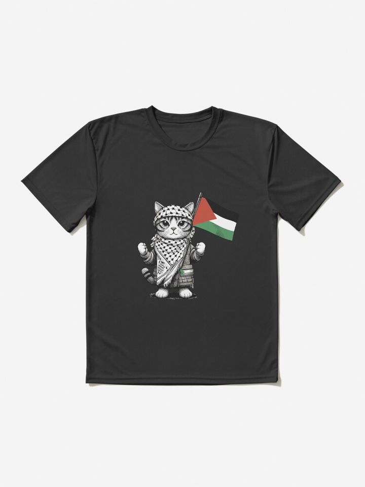Palestine Cat Active T-Shirt