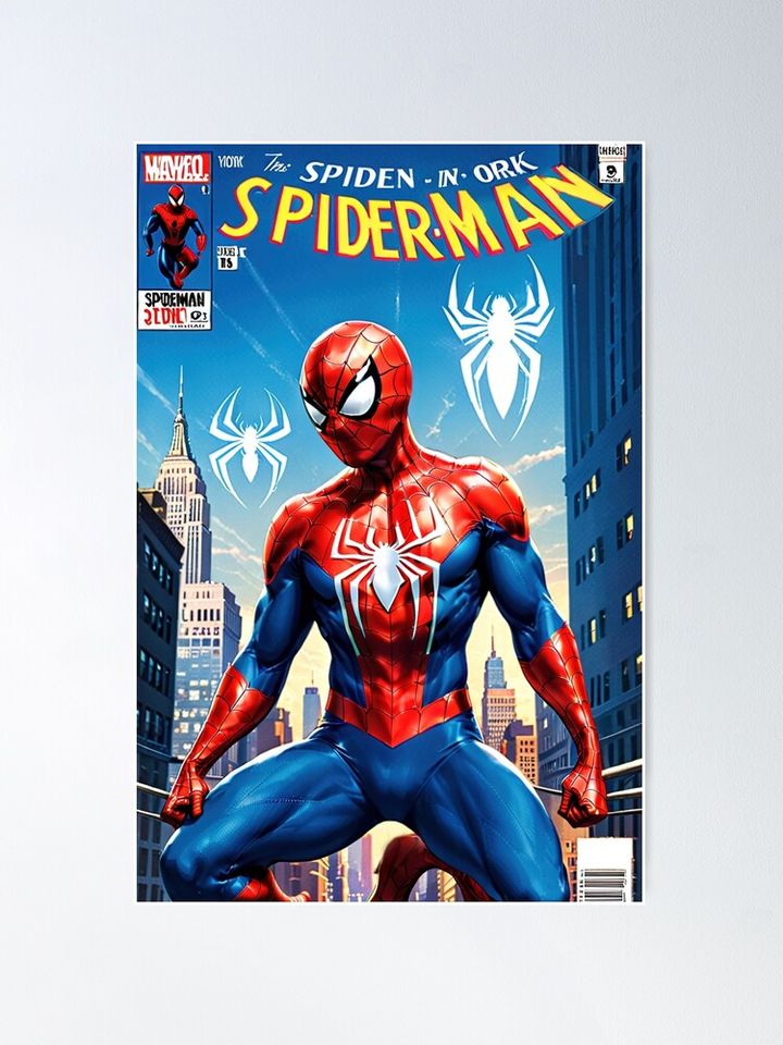 Spiderman Poster, Superhero Poster
