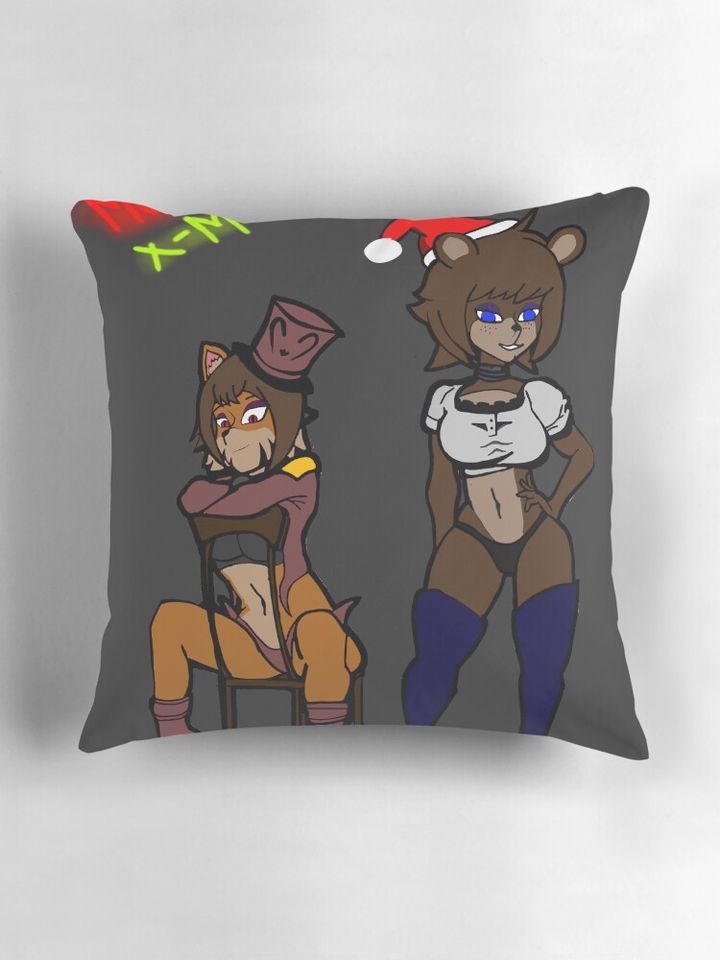 Fnaf x InHeat lustfulnights Pillow