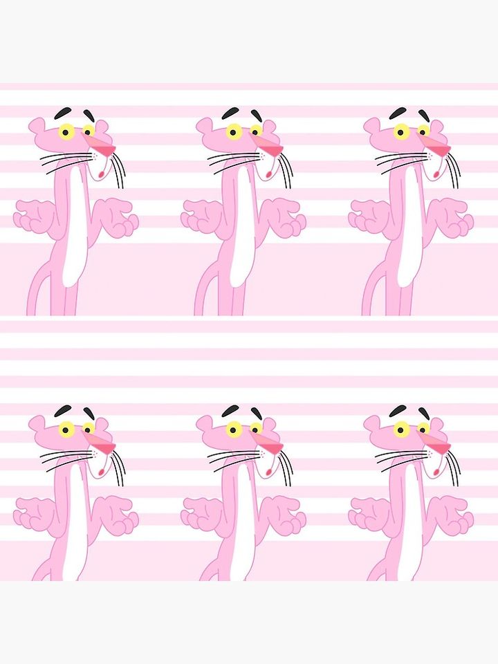 The pink Panther Pastel  Throw  Pillow