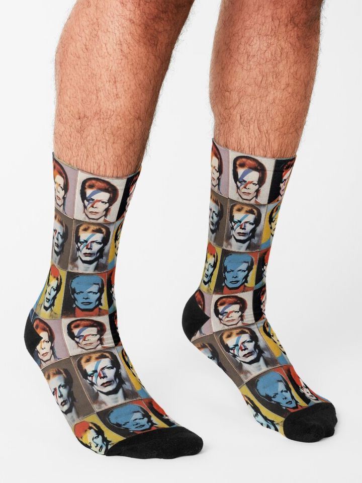 Warhol Bowie Socks