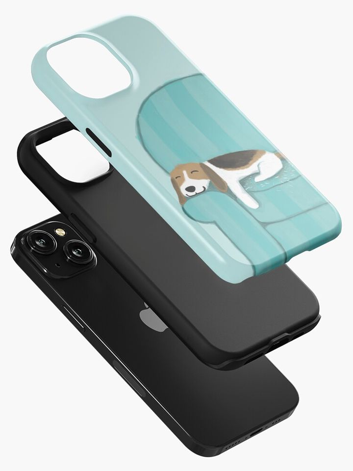 Happy Couch Dog | Cute Beagle iPhone Case