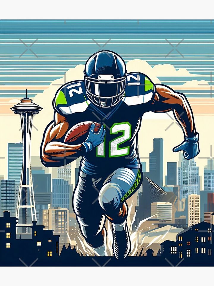 Seattle Football Vertical Poster