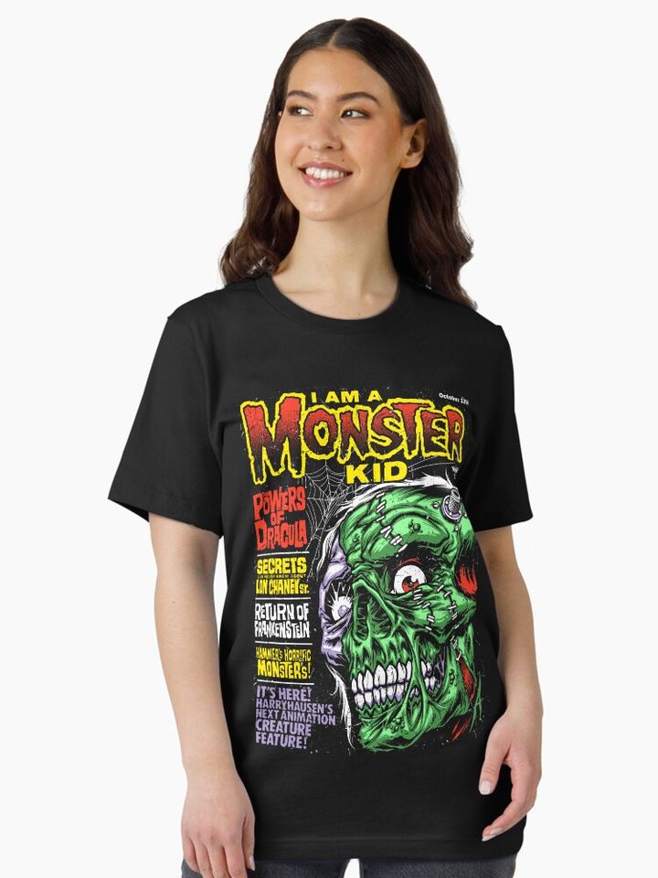 I Am a Monster Kid Essential T-Shirt – Fun Cartoon Inspired Casual Graphic Tee