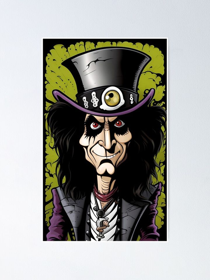 Alice Cooper Poster – Cool Wall Art Gift for Rock Culture Fans