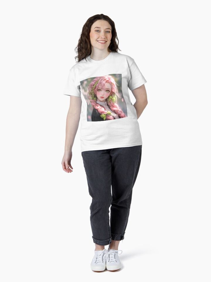 Mitsuri DS Cute Anime Girl Classic T-Shirt, Fan Art Anime Design Classic T-Shirt
