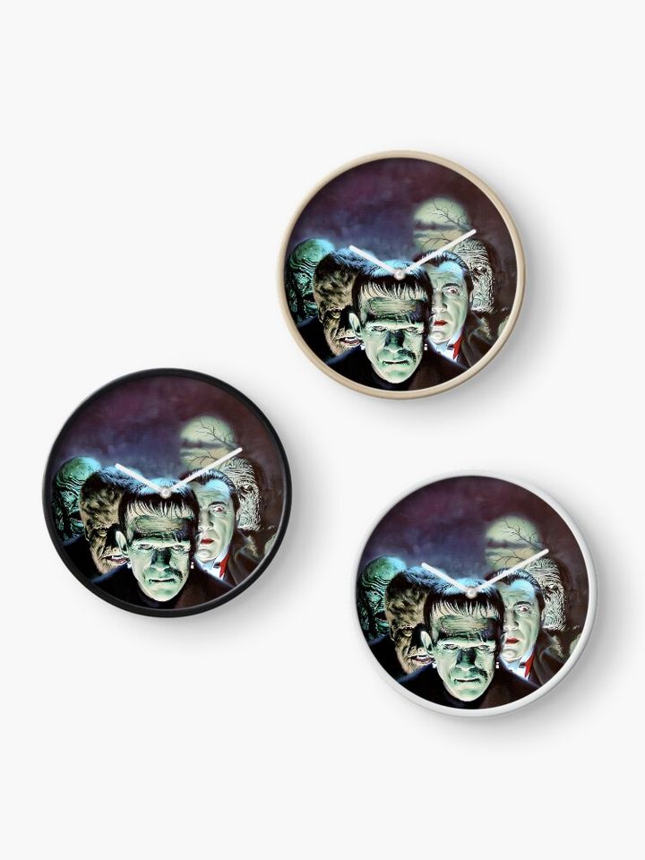 A Tribute to the Classic Universal Monsters Clock