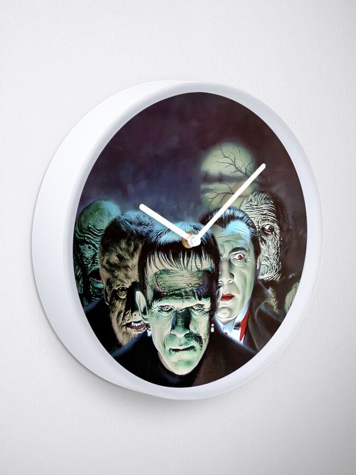 A Tribute to the Classic Universal Monsters Clock