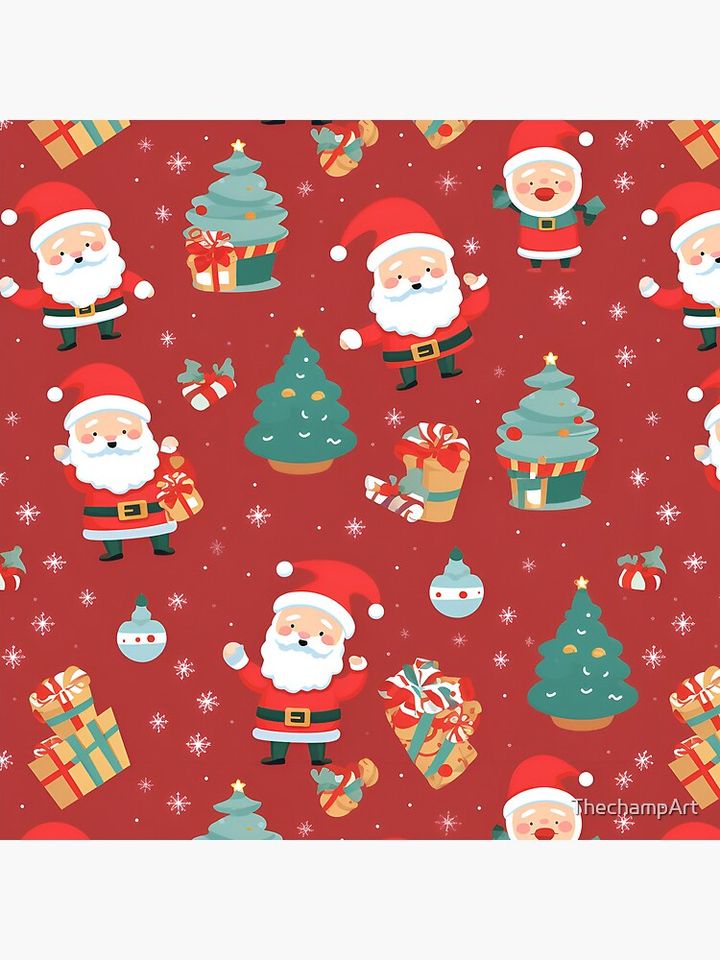 Chrismas seamless pattern Pillow