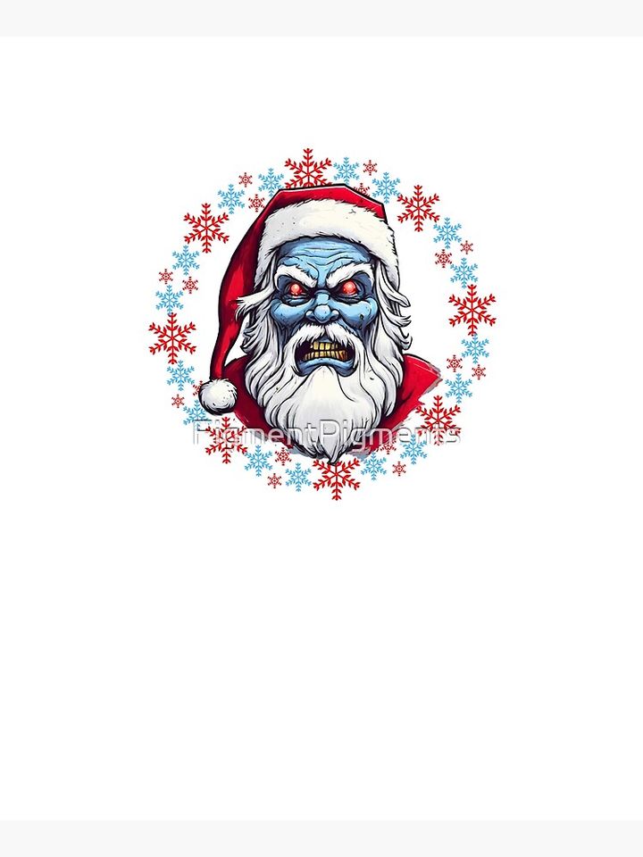 Zombie Santa Clause Creepy and Scary Ugly Sweater Style Christmas Apron