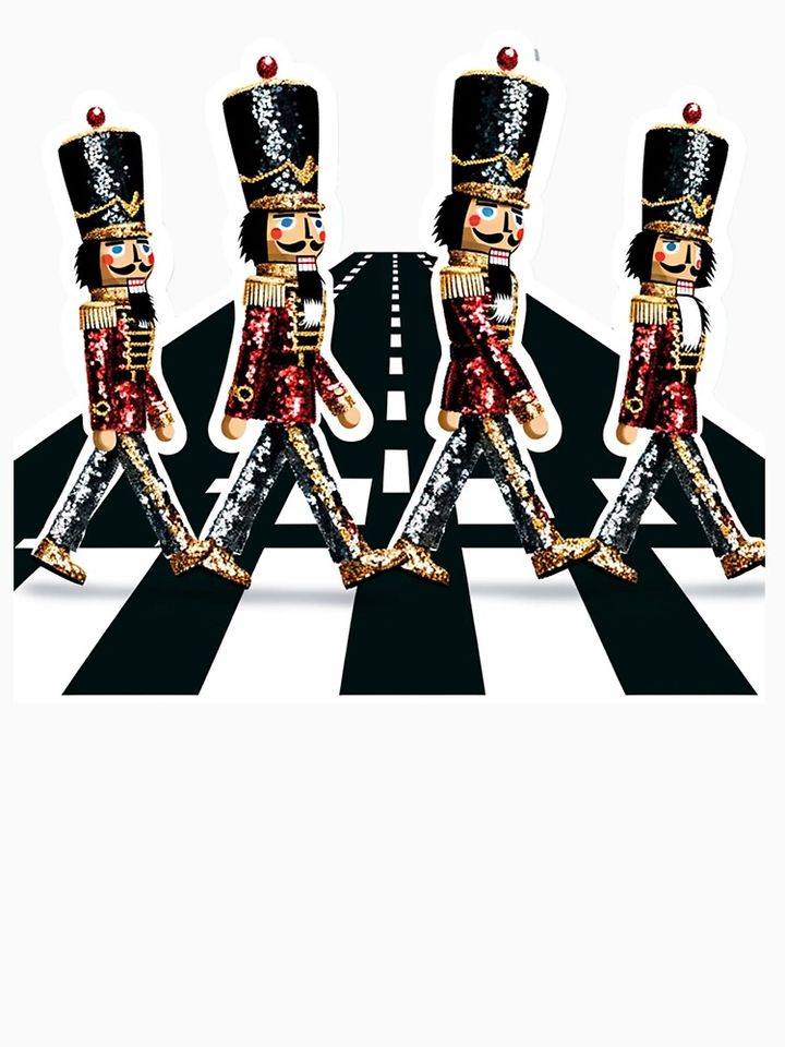 Sequin Nutcrackers Crossing Road Crosswalk Classic T-Shirt