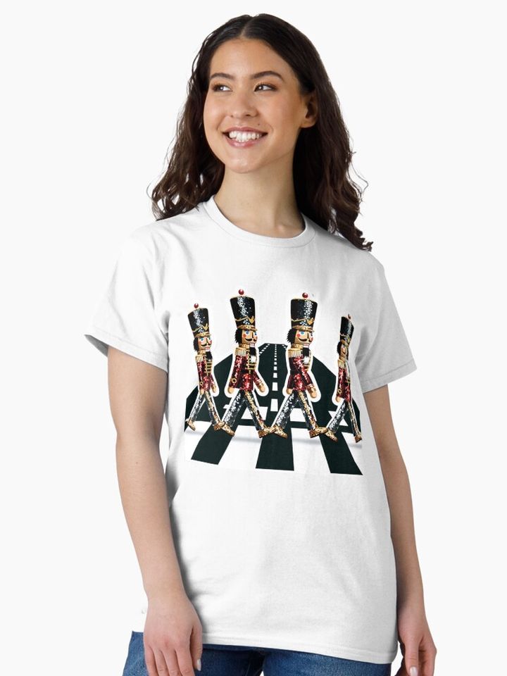 Sequin Nutcrackers Crossing Road Crosswalk Classic T-Shirt