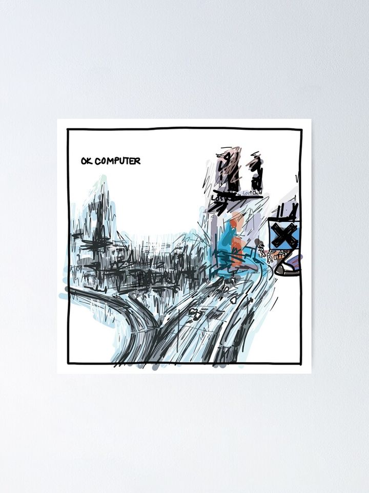 Radiohead Poster Vintage Inspired Rock Wall Decoration