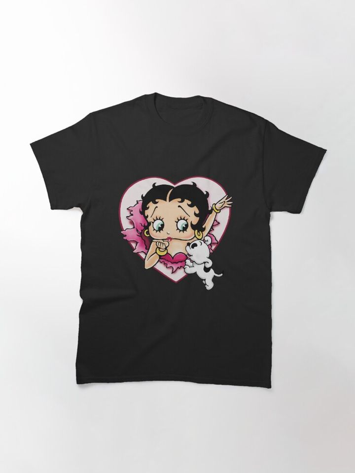 Betty Boop and Dog Classic T-Shirt