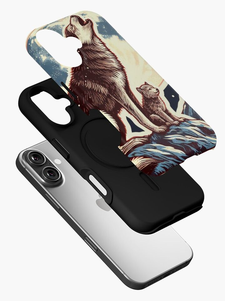 Wolf Winter Vintage iPhone Case