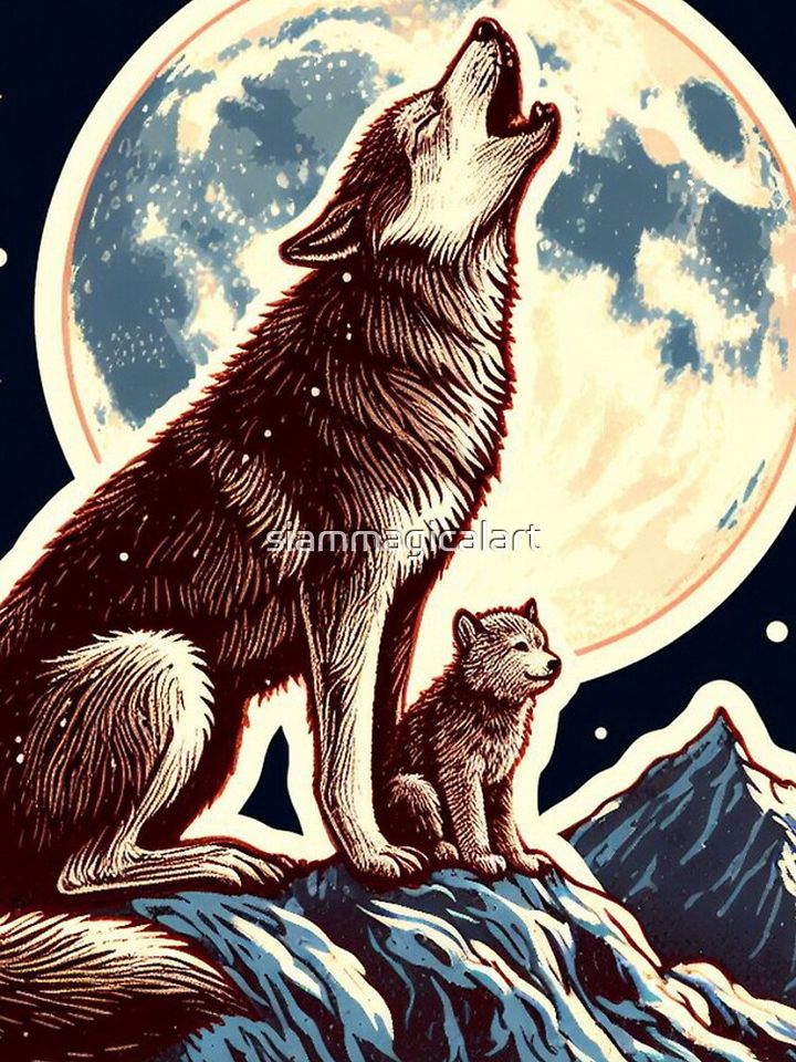 Wolf Winter Vintage iPhone Case