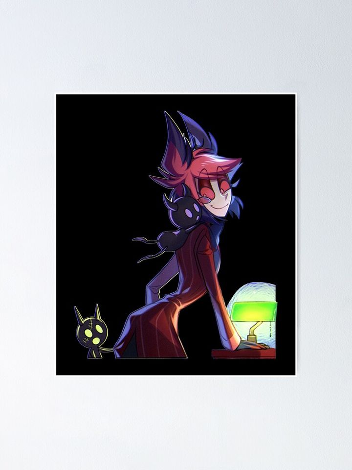 Alastor Hazbin Hotel Poster Wall Art Print for Interior Decor