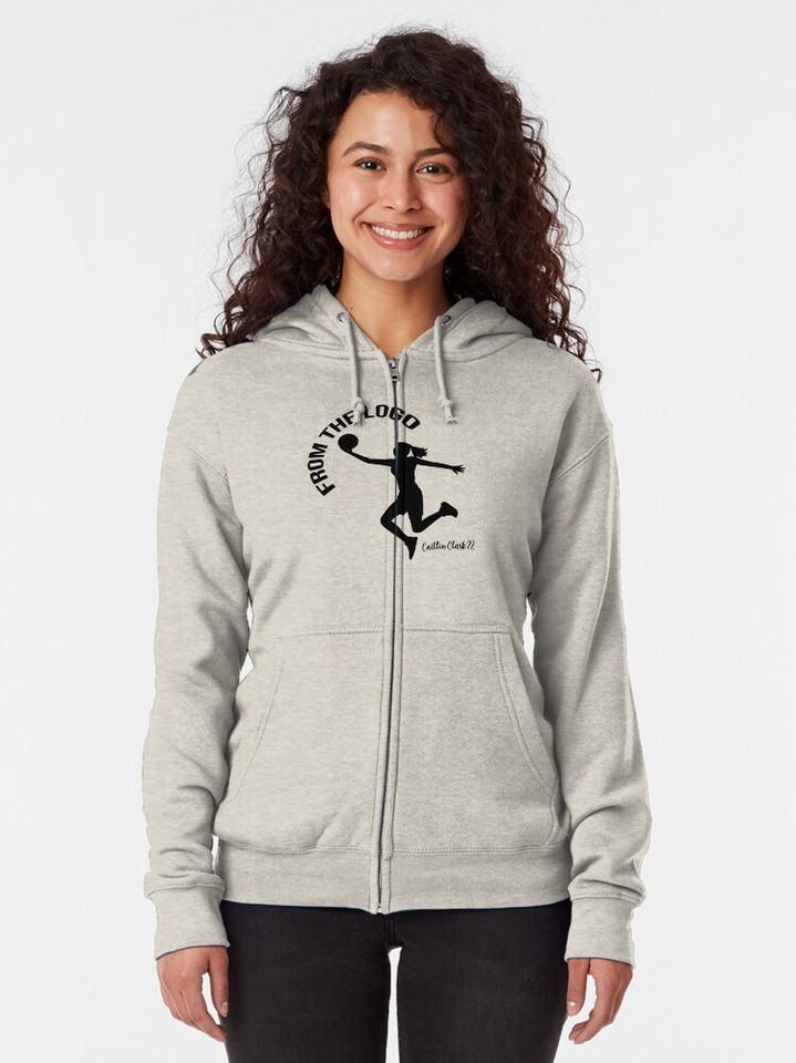 From The Logo 22 Caitlin Clark 22 Zipped Hoodie