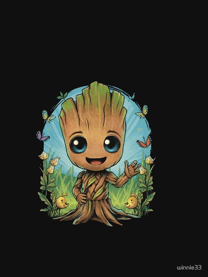 Groot Character Cartoon graphic T-Shirt