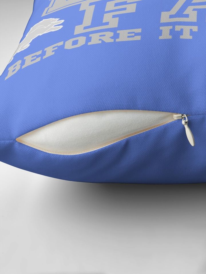 Detroit Lions fan before it was cool Pillow