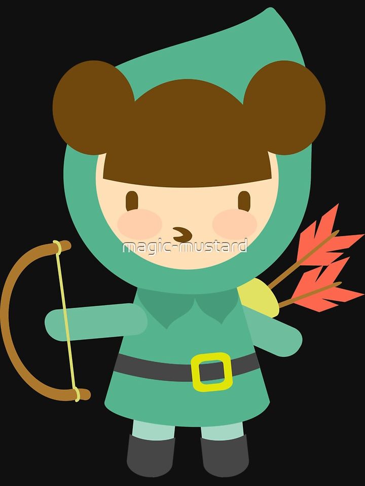 Cute Robin Hood Archer Pullover Hoodie
