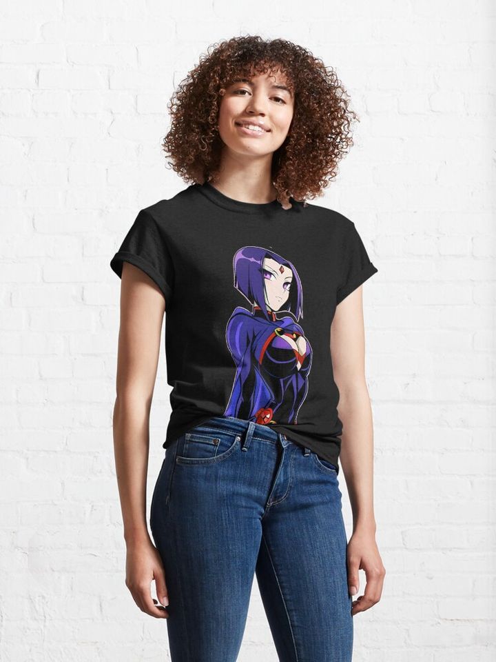 Raven Teen Titans Cartoon Movie T-shirt