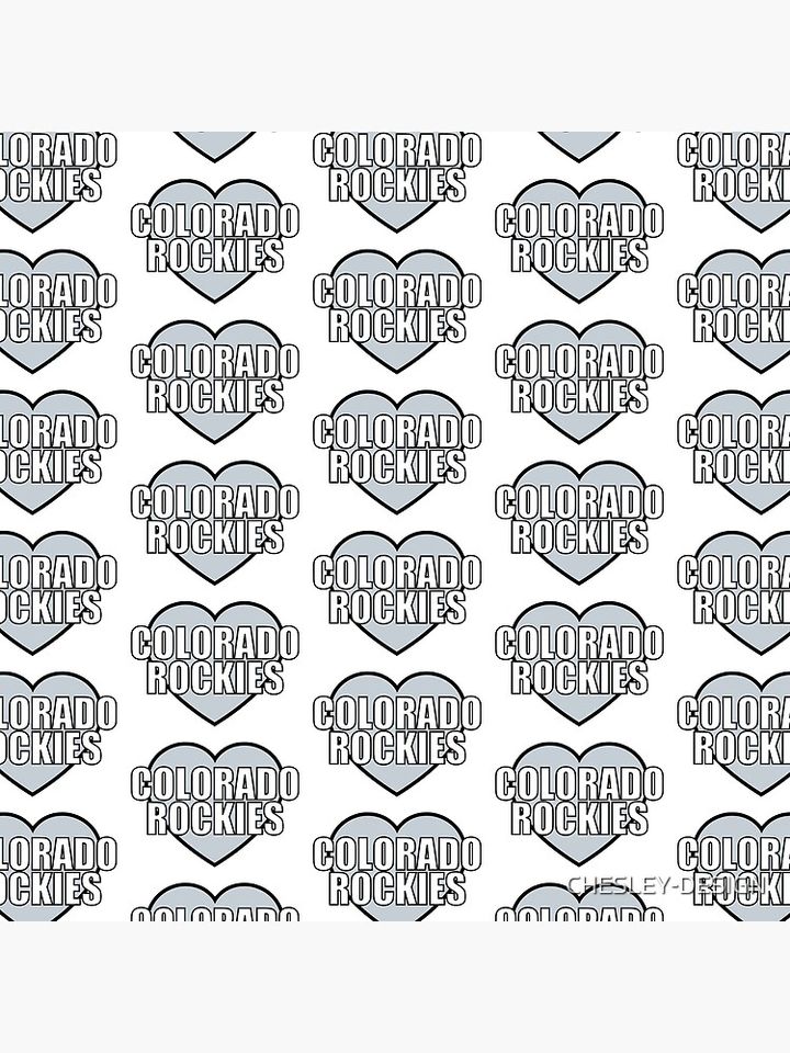 Colorado Rockies Heart Pillow
