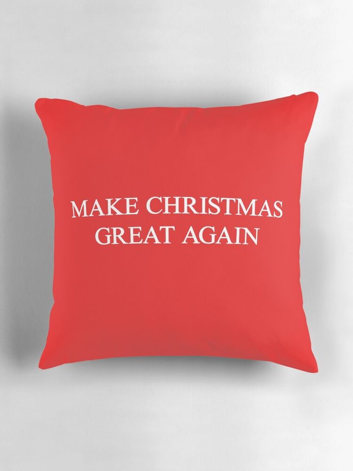Make Christmas Great Again - Trump Satire Pillow